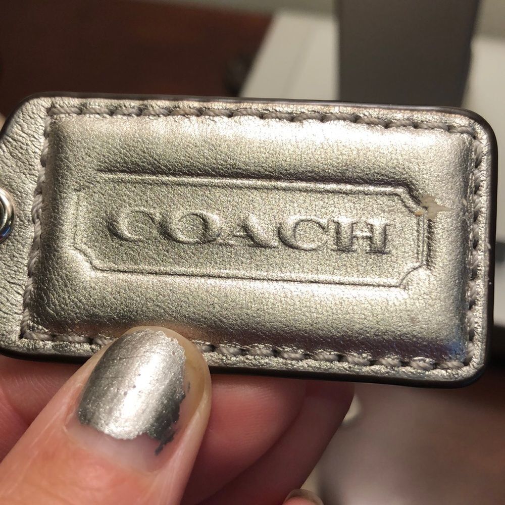 COACH gold leather hobo purse - Picture 5 of 16